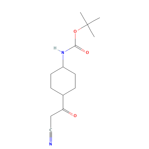 tert-butyl N-[4-(2-cyanoacetyl)cyclohexyl]carbamate (CAS: 1401222-80-7) - Related Chemical Product