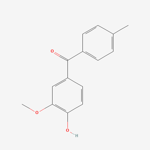 1-(4-hydroxy-3-methoxyphenyl)-3-(4-methylphenyl)propan-2-one (CAS: 134612-39-8) - Chemical Structure and Molecular Formula 