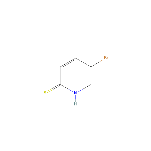 5-bromo-1H-pyridine-2-thione (CAS: 56673-34-8) - Chemical Structure and Molecular Formula 