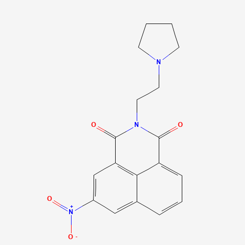 5-nitro-2-(2-pyrrolidin-1-ylethyl)benzo[de]isoquinoline-1,3-dione (CAS: 54824-20-3) - Related Chemical Product