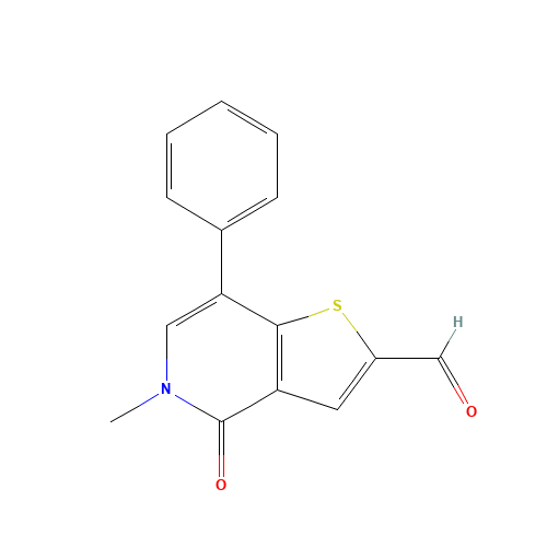 5-methyl-4-oxo-7-phenylthieno[3,2-c]pyridine-2-carbaldehyde (CAS: 1610520-48-3) - Related Chemical Product