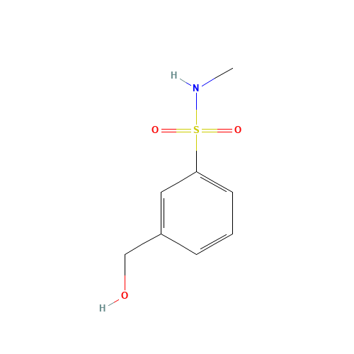 3-(hydroxymethyl)-N-methylbenzenesulfonamide (CAS: 620600-73-9) - Chemical Structure and Molecular Formula 