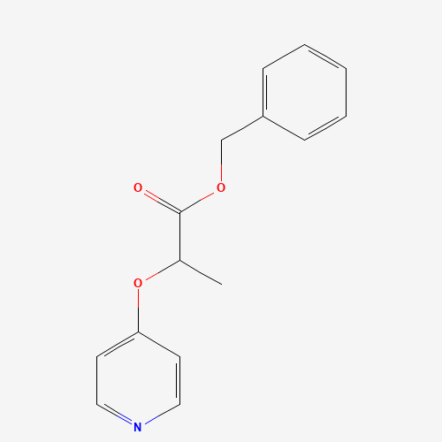 benzyl 2-pyridin-4-yloxypropanoate (CAS: 605680-48-6) - Chemical Structure and Molecular Formula 