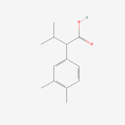 2-(3,4-dimethylphenyl)-3-methylbutanoic acid (CAS: 55776-82-4) - Chemical Structure and Molecular Formula 