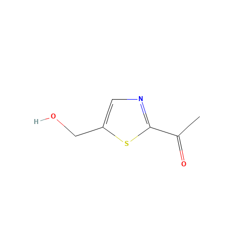 1-[5-(hydroxymethyl)-1,3-thiazol-2-yl]ethanone (CAS: 1202769-39-8) - Chemical Structure and Molecular Formula 