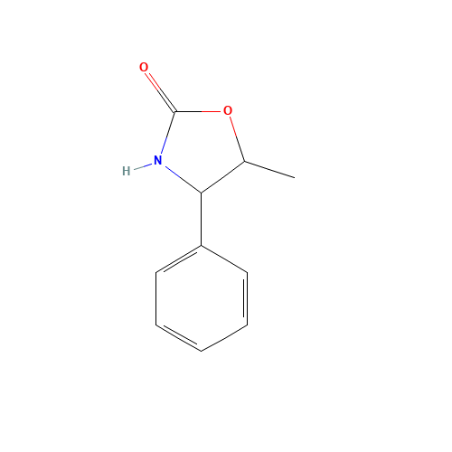 5-methyl-4-phenyl-1,3-oxazolidin-2-one (CAS: 122509-75-5) - Chemical Structure and Molecular Formula 