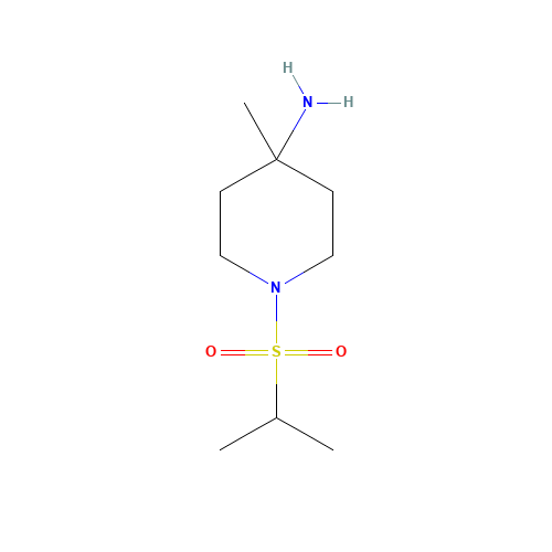 4-methyl-1-propan-2-ylsulfonylpiperidin-4-amine (CAS: 483366-97-8) - Related Chemical Product