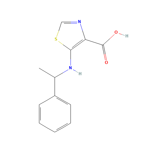 5-(1-phenylethylamino)-1,3-thiazole-4-carboxylic acid (CAS: 874288-86-5) - Related Chemical Product
