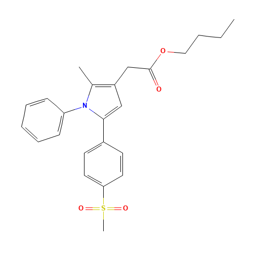 butyl 2-[2-methyl-5-(4-methylsulfonylphenyl)-1-phenylpyrrol-3-yl]acetate (CAS: 1005451-43-3) - Related Chemical Product