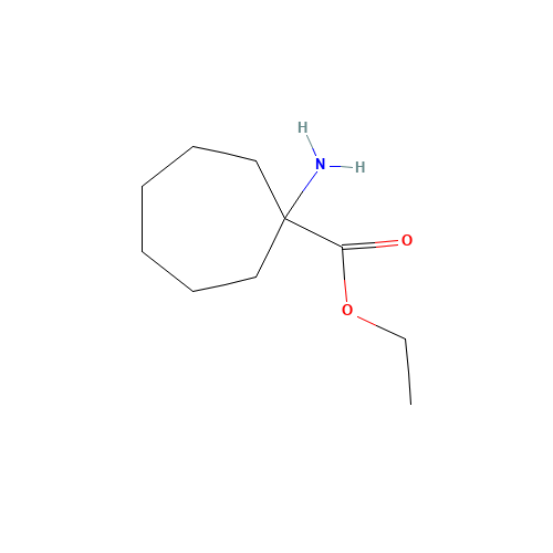 ethyl 1-aminocycloheptane-1-carboxylate (CAS: 85911-50-8) - Chemical Structure and Molecular Formula 