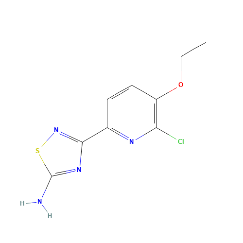 3-(6-chloro-5-ethoxypyridin-2-yl)-1,2,4-thiadiazol-5-amine (CAS: 1179359-65-9) - Related Chemical Product