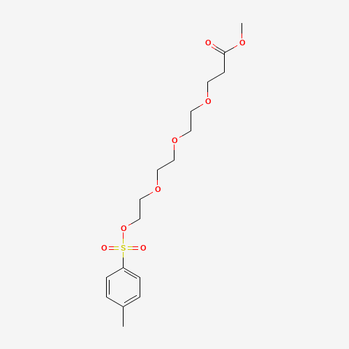 methyl 3-[2-[2-[2-(4-methylphenyl)sulfonyloxyethoxy]ethoxy]ethoxy]propanoate (CAS: 1239588-09-0) - Chemical Structure and Molecular Formula 