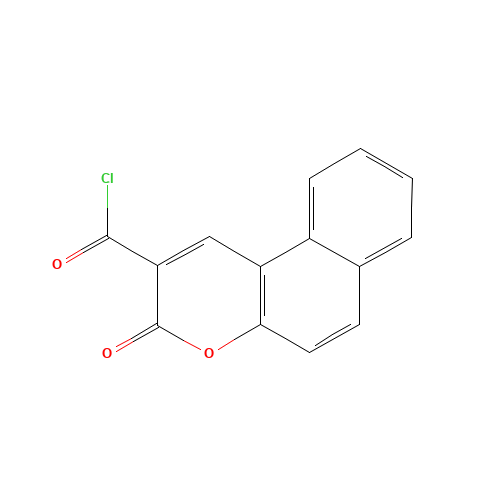 3-oxobenzo[f]chromene-2-carbonyl chloride (CAS: 71942-38-6) - Chemical Structure and Molecular Formula 
