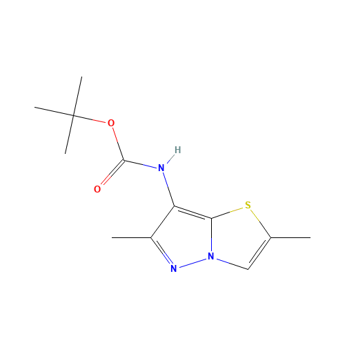tert-butyl N-(2,6-dimethylpyrazolo[5,1-b][1,3]thiazol-7-yl)carbamate (CAS: 1290127-86-4) - Related Chemical Product