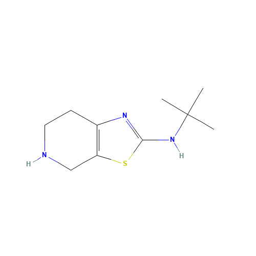 N-tert-butyl-4,5,6,7-tetrahydro-[1,3]thiazolo[5,4-c]pyridin-2-amine (CAS: 850875-65-9) - Related Chemical Product
