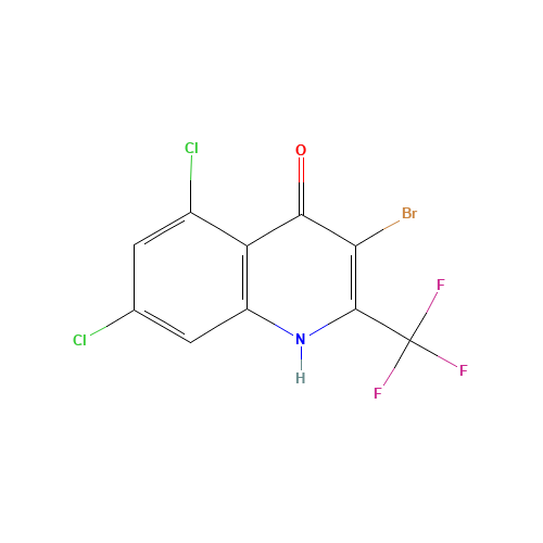 3-bromo-5,7-dichloro-2-(trifluoromethyl)-1H-quinolin-4-one (CAS: 59108-29-1) - Related Chemical Product