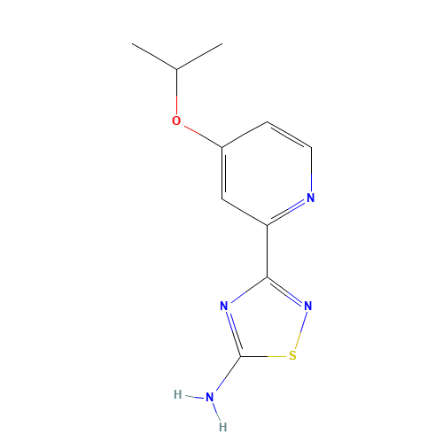 3-(4-propan-2-yloxypyridin-2-yl)-1,2,4-thiadiazol-5-amine (CAS: 1179362-18-5) - Related Chemical Product