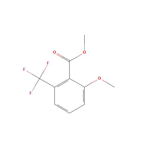 methyl 2-methoxy-6-(trifluoromethyl)benzoate (CAS: 109296-87-9) - Chemical Structure and Molecular Formula 