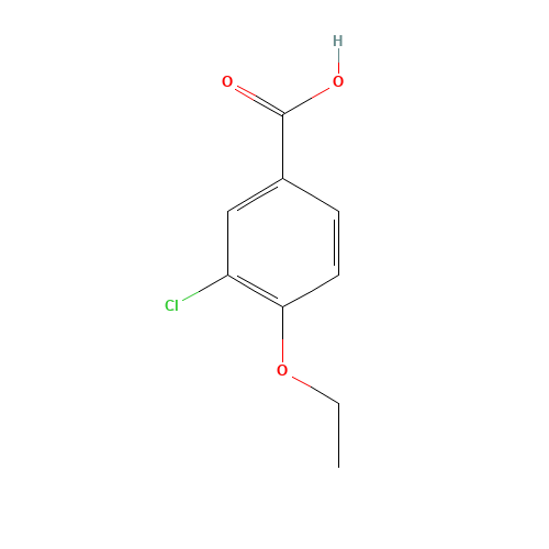 3-chloro-4-ethoxybenzoic acid (CAS: 213598-15-3) - Chemical Structure and Molecular Formula 
