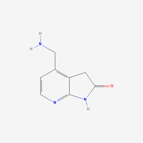 4-(aminomethyl)-1,3-dihydropyrrolo[2,3-b]pyridin-2-one (CAS: 935466-94-7) - Chemical Structure and Molecular Formula 