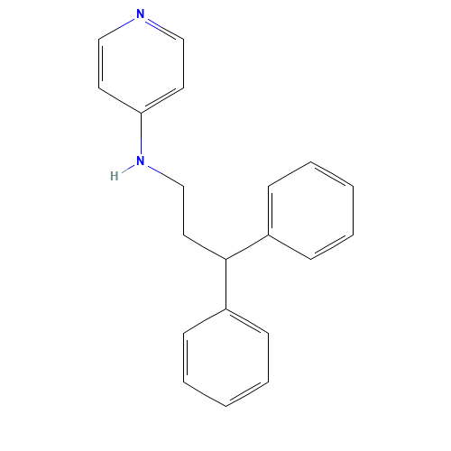 N-(3,3-diphenylpropyl)pyridin-4-amine (CAS: 75437-14-8) - Related Chemical Product