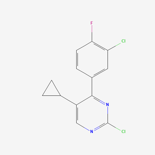 2-chloro-4-(3-chloro-4-fluorophenyl)-5-cyclopropylpyrimidine (CAS: 1341200-68-7) - Related Chemical Product