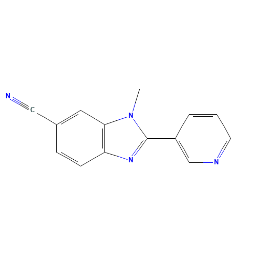 3-methyl-2-pyridin-3-ylbenzimidazole-5-carbonitrile (CAS: 864274-91-9) - Related Chemical Product
