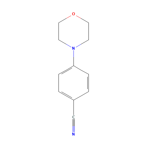 4-morpholin-4-ylbenzonitrile (CAS: 10282-31-2) - Chemical Structure and Molecular Formula 