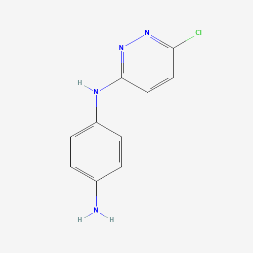 4-N-(6-chloropyridazin-3-yl)benzene-1,4-diamine (CAS: 438220-52-1) - Chemical Structure and Molecular Formula 