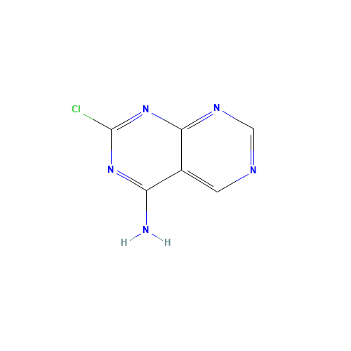 2-chloropyrimido[4,5-d]pyrimidin-4-amine (CAS: 1197193-40-0) - Chemical Structure and Molecular Formula 