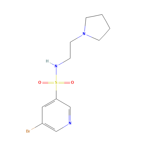 5-bromo-N-(2-pyrrolidin-1-ylethyl)pyridine-3-sulfonamide (CAS: 1086064-95-0) - Related Chemical Product