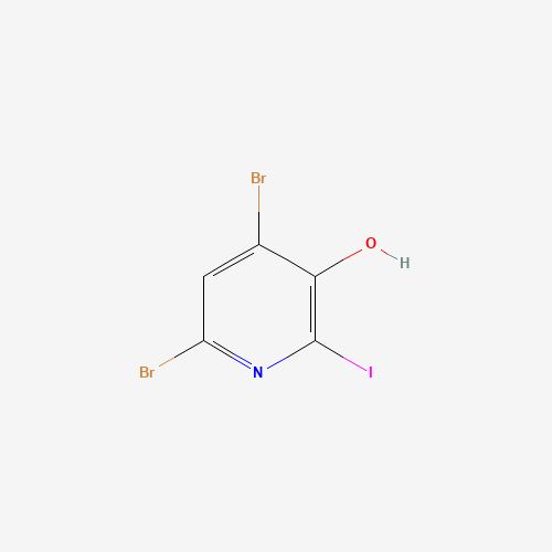 4,6-dibromo-2-iodopyridin-3-ol (CAS: 1232433-17-8) - Chemical Structure and Molecular Formula 