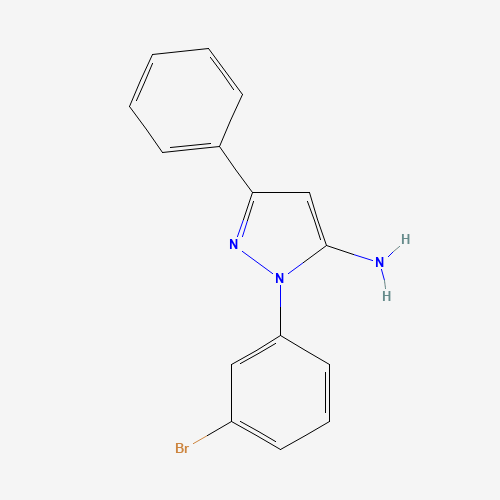 2-(3-bromophenyl)-5-phenylpyrazol-3-amine (CAS: 890764-15-5) - Related Chemical Product