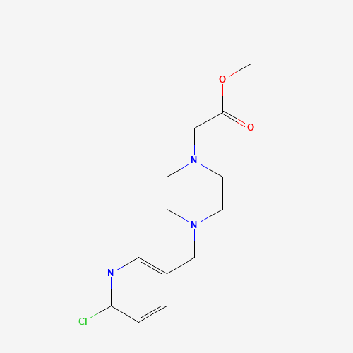 ethyl 2-[4-[(6-chloropyridin-3-yl)methyl]piperazin-1-yl]acetate (CAS: 1169699-53-9) - Related Chemical Product
