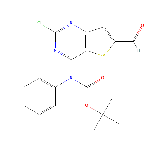 tert-butyl N-(2-chloro-6-formylthieno[3,2-d]pyrimidin-4-yl)-N-phenylcarbamate (CAS: 1235451-11-2) - Related Chemical Product