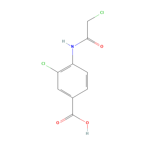 3-chloro-4-[(2-chloroacetyl)amino]benzoic acid (CAS: 878672-29-8) - Related Chemical Product