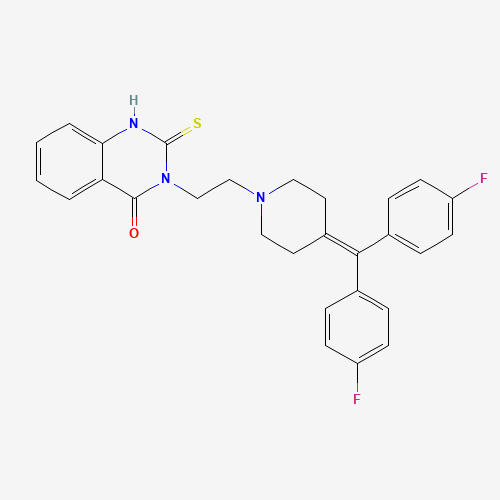 3-[2-[4-[bis(4-fluorophenyl)methylidene]piperidin-1-yl]ethyl]-2-sulfanylidene-1H-quinazolin-4-one (CAS: 120166-69-0) - Related Chemical Product