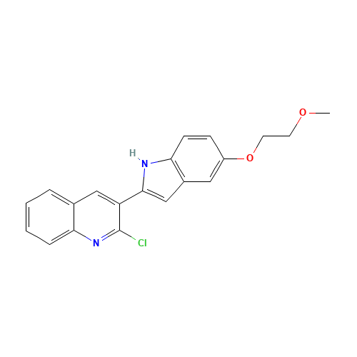2-chloro-3-[5-(2-methoxyethoxy)-1H-indol-2-yl]quinoline (CAS: 616882-48-5) - Related Chemical Product