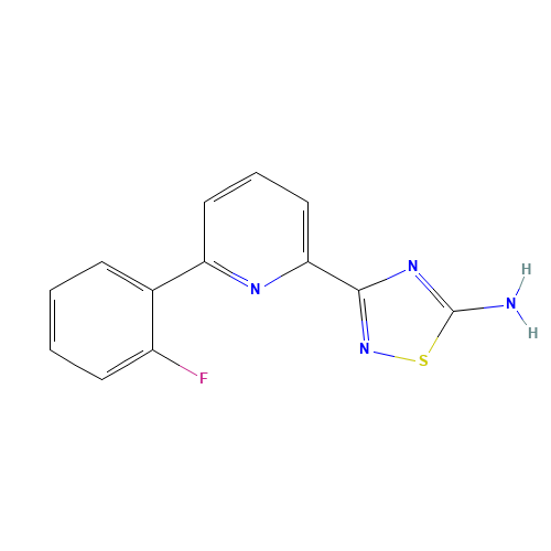 3-[6-(2-fluorophenyl)pyridin-2-yl]-1,2,4-thiadiazol-5-amine (CAS: 1179360-82-7) - Related Chemical Product