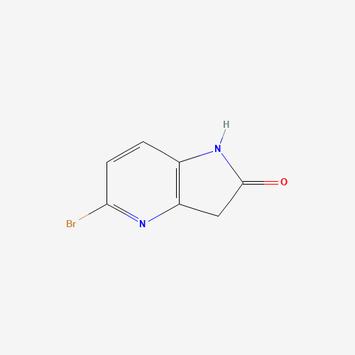 5-bromo-1,3-dihydropyrrolo[3,2-b]pyridin-2-one (CAS: 887571-01-9) - Chemical Structure and Molecular Formula 