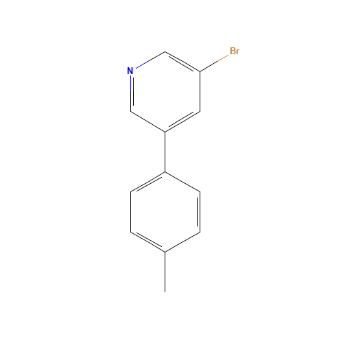 3-bromo-5-(4-methylphenyl)pyridine (CAS: 675590-28-0) - Related Chemical Product