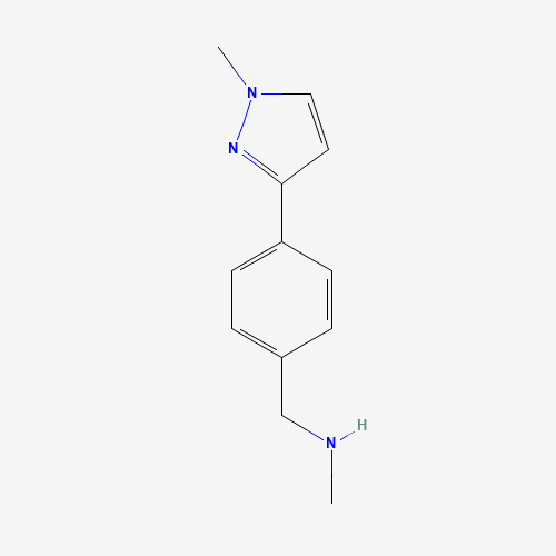 N-methyl-1-[4-(1-methylpyrazol-3-yl)phenyl]methanamine (CAS: 179873-47-3) - Related Chemical Product