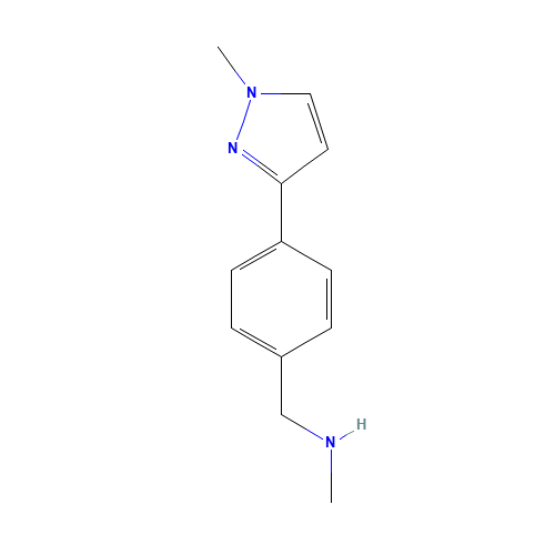 N-methyl-1-[4-(1-methylpyrazol-3-yl)phenyl]methanamine (CAS: 179873-47-3) - Related Chemical Product