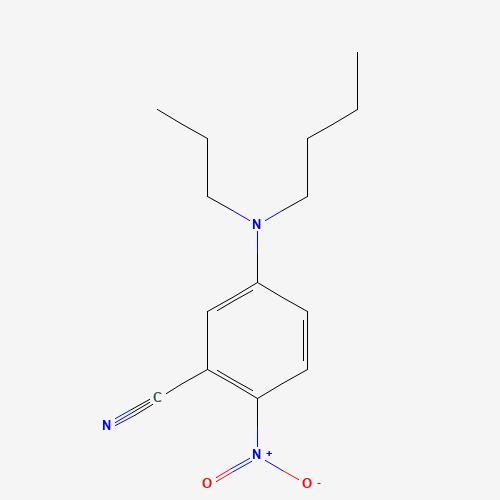 5-[butyl(propyl)amino]-2-nitrobenzonitrile (CAS: 821776-59-4) - Chemical Structure and Molecular Formula 