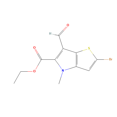 ethyl 2-bromo-6-formyl-4-methylthieno[3,2-b]pyrrole-5-carboxylate (CAS: 1221186-55-5) - Related Chemical Product