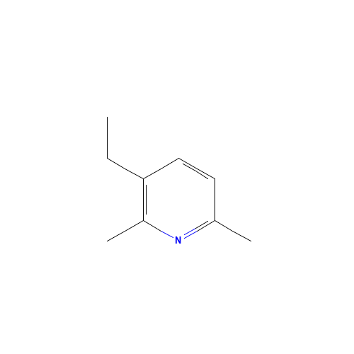 3-ethyl-2,6-dimethylpyridine (CAS: 23580-52-1) - Chemical Structure and Molecular Formula 