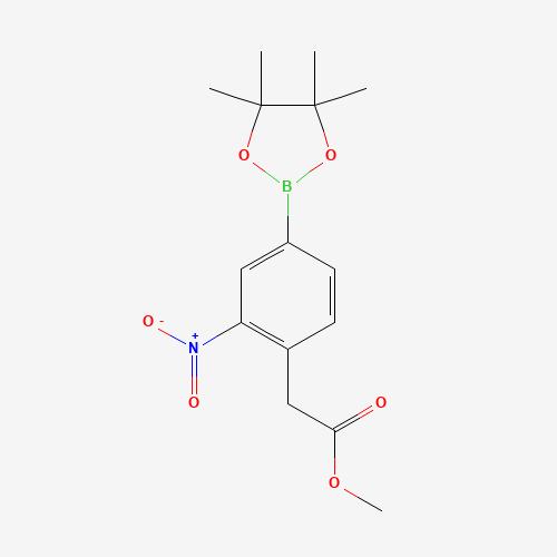methyl 2-[2-nitro-4-(4,4,5,5-tetramethyl-1,3,2-dioxaborolan-2-yl)phenyl]acetate (CAS: 1352413-08-1) - Related Chemical Product