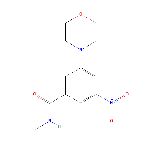 N-methyl-3-morpholin-4-yl-5-nitrobenzamide (CAS: 641570-96-9) - Related Chemical Product