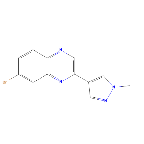 7-bromo-2-(1-methylpyrazol-4-yl)quinoxaline (CAS: 1083325-87-4) - Related Chemical Product