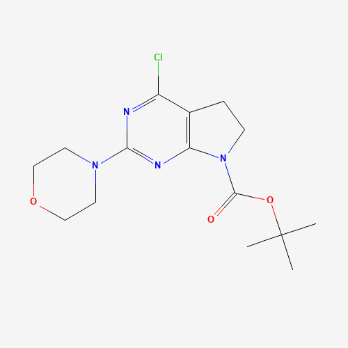 tert-butyl 4-chloro-2-morpholin-4-yl-5,6-dihydropyrrolo[2,3-d]pyrimidine-7-carboxylate (CAS: 1439823-58-1) - Related Chemical Product